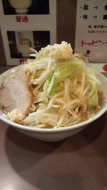 ラーメン どん 日吉 300gの野菜普通と悩んだけど 0の野菜マシ にん 写真共有サイト フォト蔵