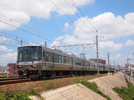223系新快速 東海道本線摂津富田~茨木03