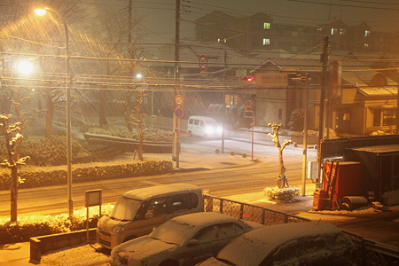 予想外の大雪！みるみる積もる！