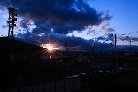 今日の夕陽
