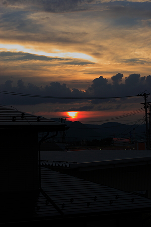 2010/07/01の夕陽