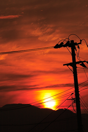 七夕の夕陽