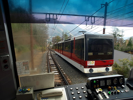 箱根登山ケーブルカーの車窓3