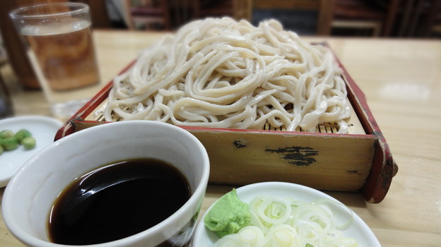 浅草 翁そば 大もり 500円 歯ごたえのある蕎麦に甘めのツユおいしい 写真共有サイト フォト蔵