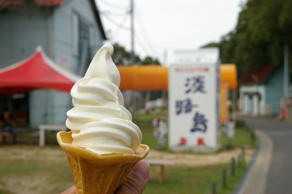 濃厚なミルク味のおいしいソフトクリーム