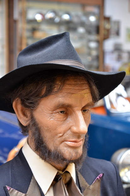 エイブラハム・リンカーン（の、ろう人形）